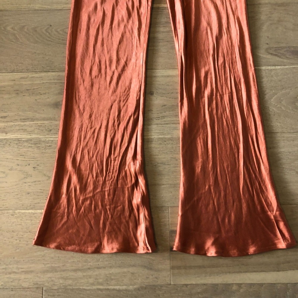 DISSH Simone Orange Satin Bias Cut Pants- Orange, AU 10 US 6 - Picture 3 of 13